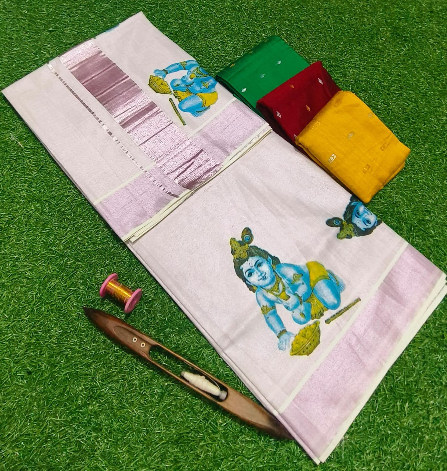 ONAM SPECIAL TISSUE SAREE - Image 3