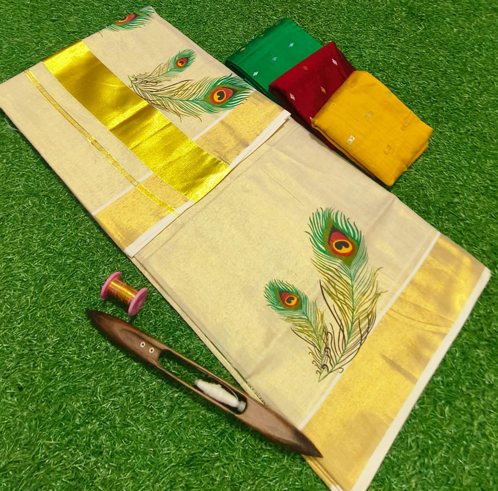 ONAM SPECIAL TISSUE SAREE - Image 5