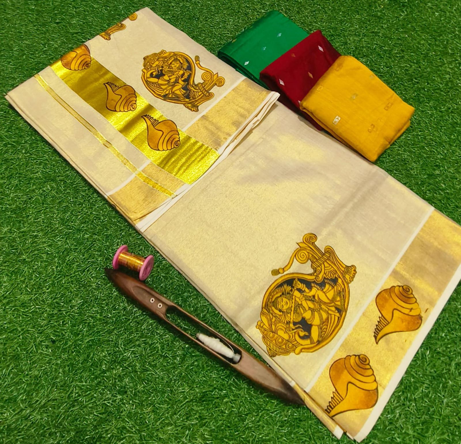 ONAM SPECIAL TISSUE SAREE - Image 6