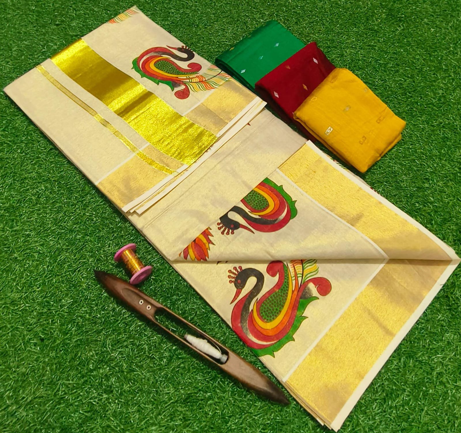 ONAM SPECIAL TISSUE SAREE - Image 7